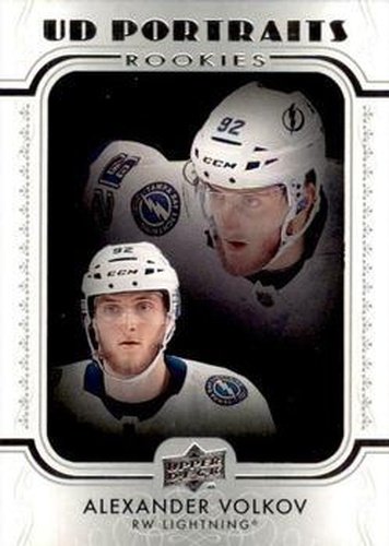 #P-77 Alexander Volkov - Tampa Bay Lightning - 2019-20 Upper Deck - UD Portraits Hockey
