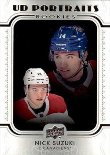 #P-80 Nick Suzuki - Montreal Canadiens - 2019-20 Upper Deck - UD Portraits Hockey
