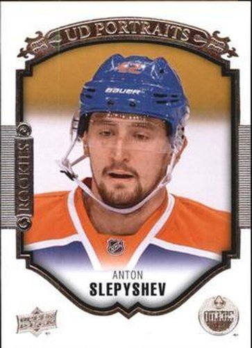 #P-82 Anton Slepyshev - Edmonton Oilers - 2015-16 Upper Deck - UD Portraits Hockey