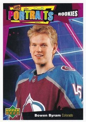 #P-82 Bowen Byram - Colorado Avalanche - 2020-21 Upper Deck Portraits Hockey