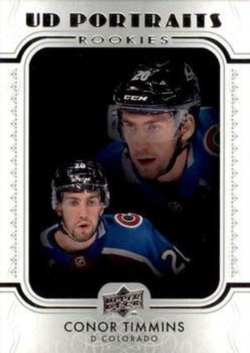 #P-89 Conor Timmins - Colorado Avalanche - 2019-20 Upper Deck - UD Portraits Hockey