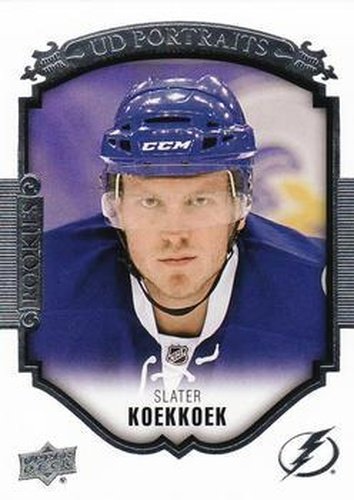 #P-91 Slater Koekkoek - Tampa Bay Lightning - 2015-16 Upper Deck - UD Portraits Hockey