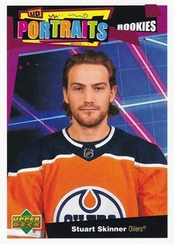 #P-95 Stuart Skinner - Edmonton Oilers - 2020-21 Upper Deck Portraits Hockey