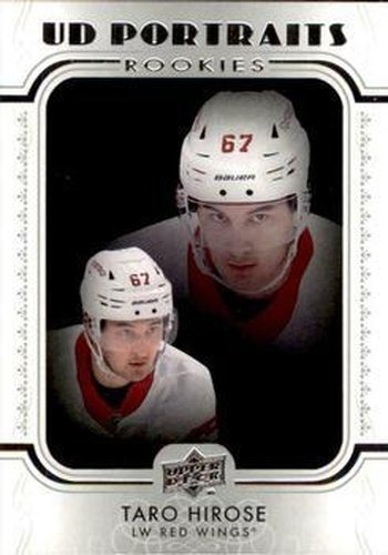 #P-96 Taro Hirose - Detroit Red Wings - 2019-20 Upper Deck - UD Portraits Hockey