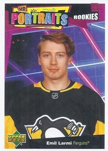 #P-97 Emil Larmi - Pittsburgh Penguins - 2020-21 Upper Deck Portraits Hockey