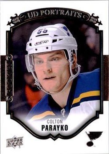 #P-99 Colton Parayko - St. Louis Blues - 2015-16 Upper Deck - UD Portraits Hockey