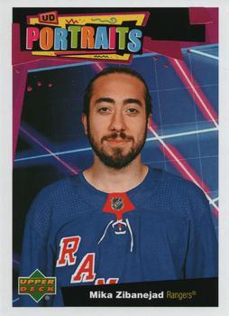 #P-9 Mika Zibanejad - New York Rangers - 2020-21 Upper Deck Portraits Hockey