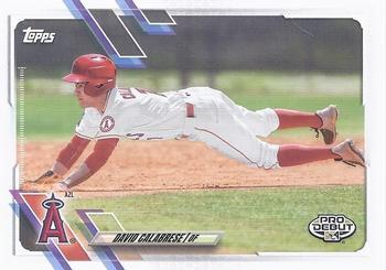 #PD-114 David Calabrese - AZL Angels - 2021 Topps Pro Debut Baseball