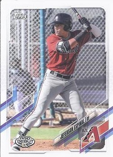 #PD-145 Jeferson Espinal - AZL Diamondbacks - 2021 Topps Pro Debut Baseball