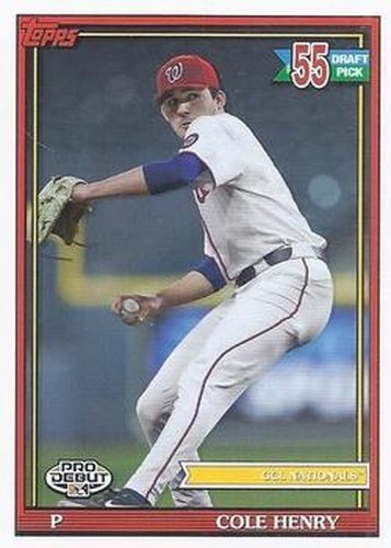 #PD-155 Cole Henry - GCL Nationals - 2021 Topps Pro Debut Baseball