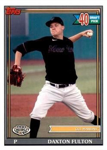 #PD-192 Daxton Fulton - GCL Marlins - 2021 Topps Pro Debut Baseball