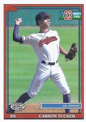 #PD-197 Carson Tucker - AZL Indians - 2021 Topps Pro Debut Baseball