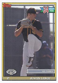 #PD-199 Justin Lange - AZL Padres - 2021 Topps Pro Debut Baseball