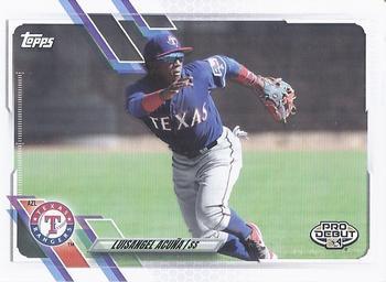 #PD-65 Luisangel Acu–a - AZL Rangers - 2021 Topps Pro Debut Baseball