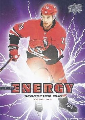 #PE-19 Sebastian Aho - Carolina Hurricanes - 2019-20 Upper Deck - Pure Energy Hockey