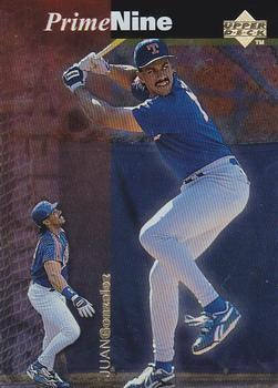 #PN37 Juan Gonzalez - Texas Rangers - 1998 Upper Deck - Prime Nine Baseball