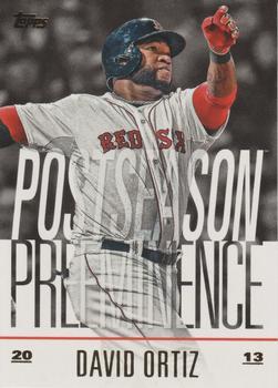 #PO-13 David Ortiz - Boston Red Sox - 2018 Topps Update - Postseason Preeminence Baseball