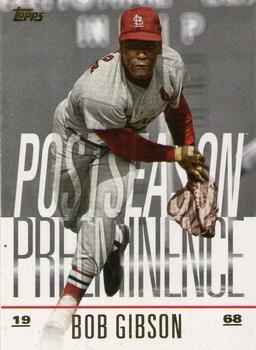 #PO-16 Bob Gibson - St. Louis Cardinals - 2018 Topps Update - Postseason Preeminence Baseball