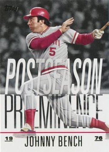 #PO-1 Johnny Bench - Cincinnati Reds - 2018 Topps Update - Postseason Preeminence Baseball