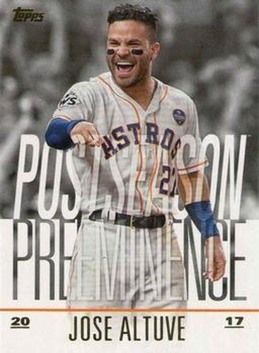 #PO-22 Jose Altuve - Houston Astros - 2018 Topps Update - Postseason Preeminence Baseball