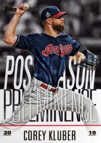 #PO-26 Corey Kluber - Cleveland Indians - 2018 Topps Update - Postseason Preeminence Baseball