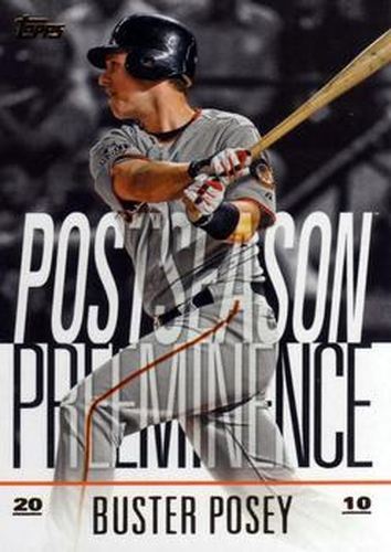 #PO-8 Buster Posey - San Francisco Giants - 2018 Topps Update - Postseason Preeminence Baseball