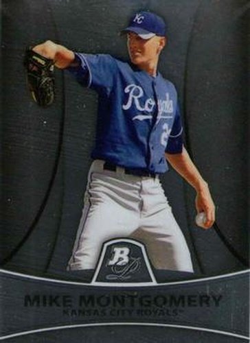 #PP12 Mike Montgomery - Kansas City Royals - 2010 Bowman Platinum - Prospects Baseball