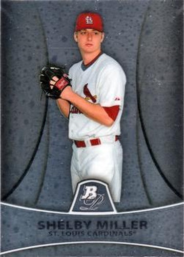 #PP25 Shelby Miller - St. Louis Cardinals - 2010 Bowman Platinum - Prospects Baseball