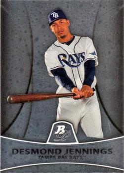#PP2 Desmond Jennings - Tampa Bay Rays - 2010 Bowman Platinum - Prospects Baseball