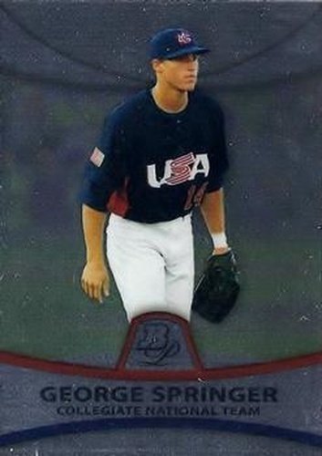 #PP48 George Springer - USA - 2010 Bowman Platinum - Prospects Baseball