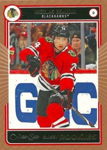 #R-10 Nicolas Beaudin - Chicago Blackhawks - 2020-21 O-Pee-Chee Glossy Rookies Bronze Hockey