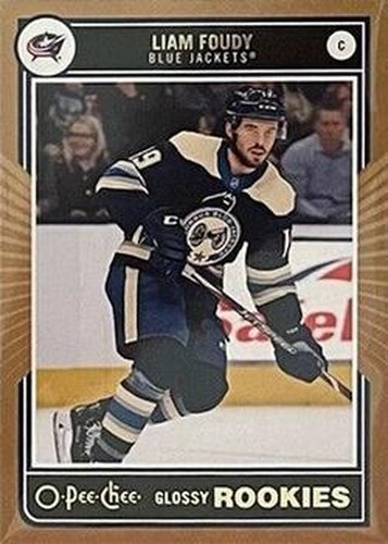 #R-4 Liam Foudy - Columbus Blue Jackets - 2020-21 O-Pee-Chee Glossy Rookies Bronze Hockey