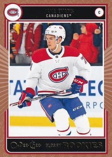 #R-9 Jake Evans - Montreal Canadiens - 2020-21 O-Pee-Chee Glossy Rookies Bronze Hockey