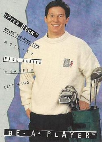 #R103 Paul Kariya - Anaheim Mighty Ducks - 1994-95 Upper Deck Be a Player Hockey