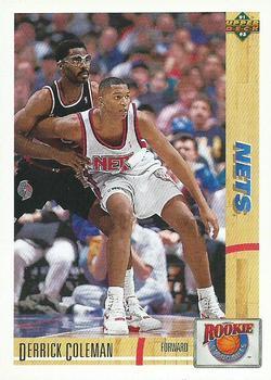 #R10 Derrick Coleman - New Jersey Nets - 1991-92 Upper Deck - Rookie Standouts Basketball