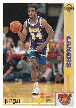 #R19 Tony Smith - Los Angeles Lakers - 1991-92 Upper Deck - Rookie Standouts Basketball