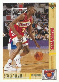 #R24 Stacey Augmon - Atlanta Hawks - 1991-92 Upper Deck - Rookie Standouts Basketball