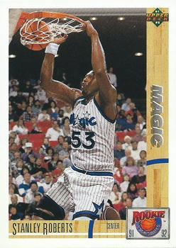 #R28 Stanley Roberts - Orlando Magic - 1991-92 Upper Deck - Rookie Standouts Basketball