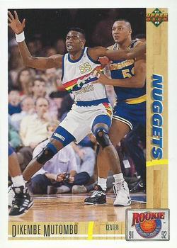 #R29 Dikembe Mutombo - Denver Nuggets - 1991-92 Upper Deck - Rookie Standouts Basketball