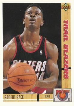 #R30 Robert Pack - Portland Trail Blazers - 1991-92 Upper Deck - Rookie Standouts Basketball