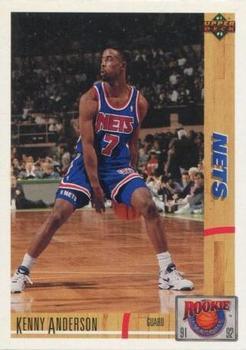 #R36 Kenny Anderson - New Jersey Nets - 1991-92 Upper Deck - Rookie Standouts Basketball