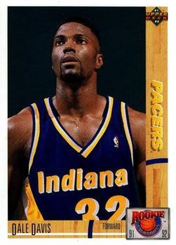 #R38 Dale Davis - Indiana Pacers - 1991-92 Upper Deck - Rookie Standouts Basketball