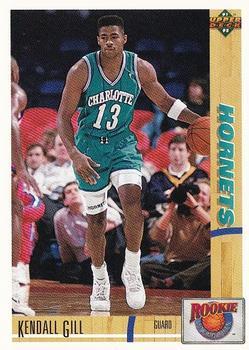 #R3 Kendall Gill - Charlotte Hornets - 1991-92 Upper Deck - Rookie Standouts Basketball
