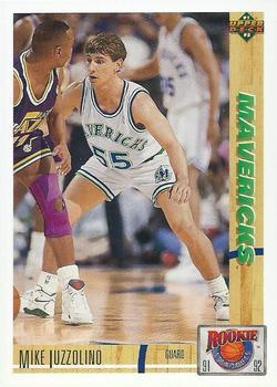 #R40 Mike Iuzzolino - Dallas Mavericks - 1991-92 Upper Deck - Rookie Standouts Basketball