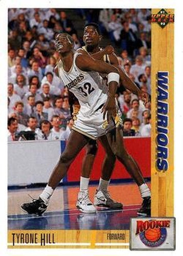 #R7 Tyrone Hill - Golden State Warriors - 1991-92 Upper Deck - Rookie Standouts Basketball