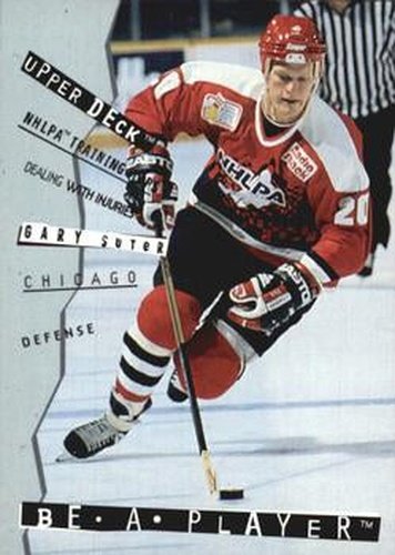 #R94 Gary Suter - Chicago Blackhawks - 1994-95 Upper Deck Be a Player Hockey