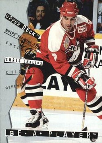 #R97 Chris Chelios - Chicago Blackhawks - 1994-95 Upper Deck Be a Player Hockey