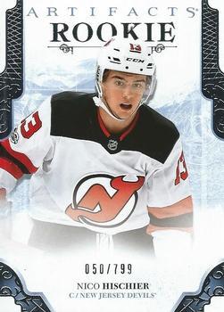 #198 Nico Hischier - New Jersey Devils - 2017-18 Upper Deck Artifacts Hockey