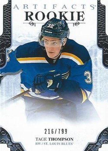#205 Tage Thompson - St. Louis Blues - 2017-18 Upper Deck Artifacts Hockey