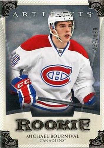 #215 Michael Bournival - Montreal Canadiens - 2013-14 Upper Deck Artifacts Hockey